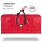 Artificial Christmas Tree Storage Bag - Fits Up to 7.5 Foot Holiday Xmas Disassembled Trees with Durable Reinforced Handles & Dual Zipper - Waterproof Material Protects from Dust, Moisture & Insects (Red)